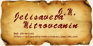 Jelisaveta Mitrovčanin vizit kartica
